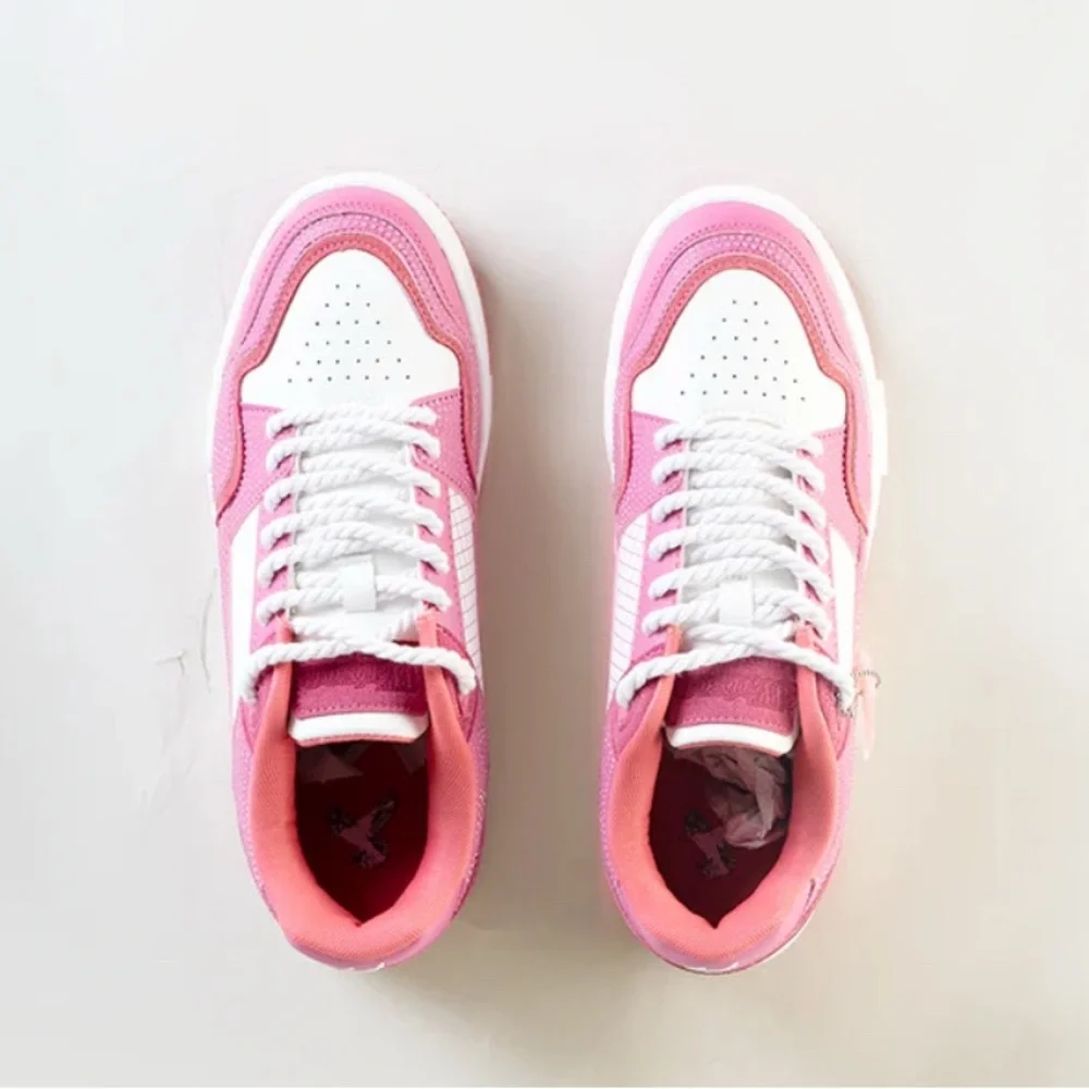 AllStarElite - Watson Sneakers Pink & White Embellished Women's Sneakers W9 / M7